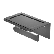 Bianca Toilet Roll Holder & Phone Holder | Gun Metal gallery detail image