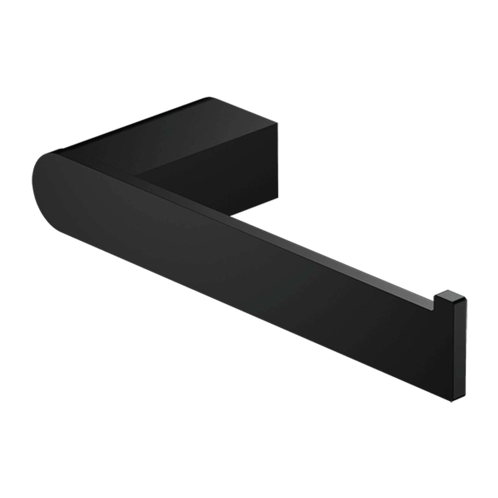 Bianca Toilet Roll Holder | Matte Black gallery detail image