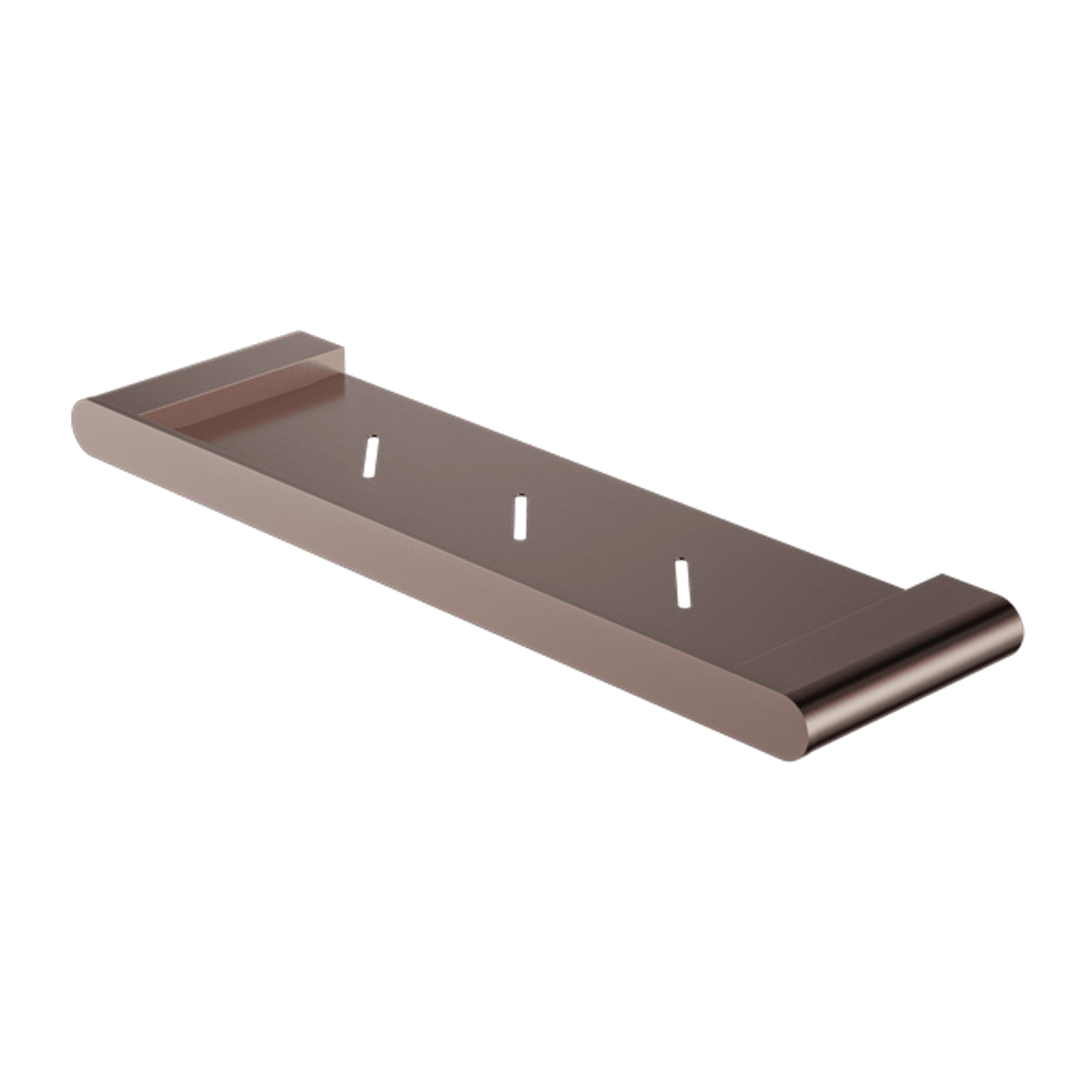 Bianca Metal Shower Shelf | Brushed Bronze gallery detail image