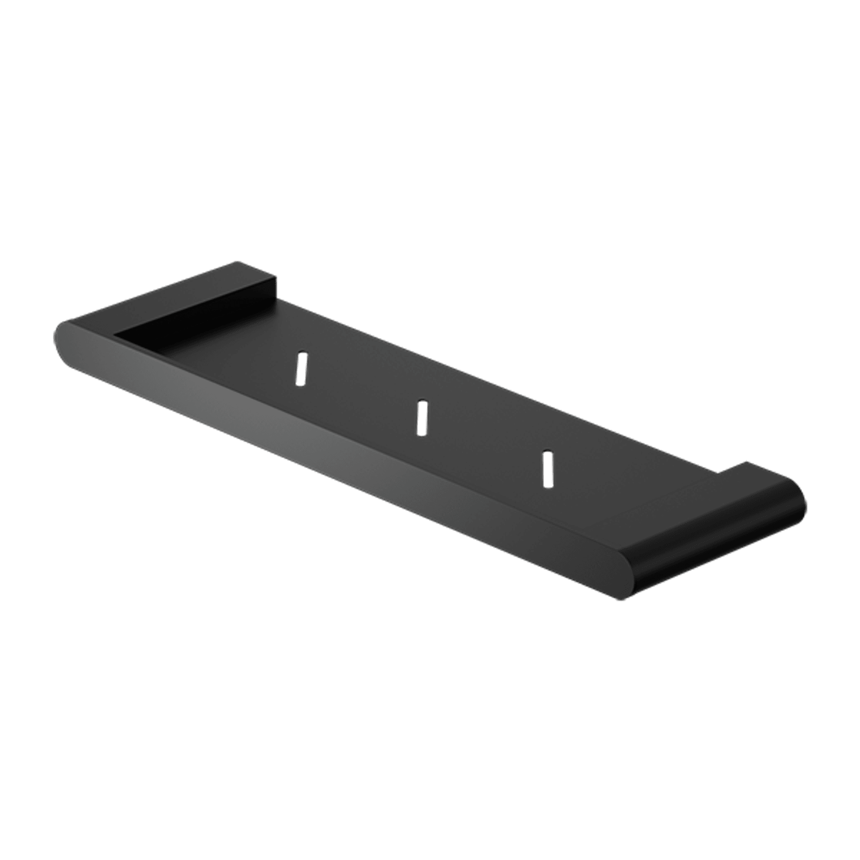 Bianca Metal Shower Shelf | Matte Black gallery detail image