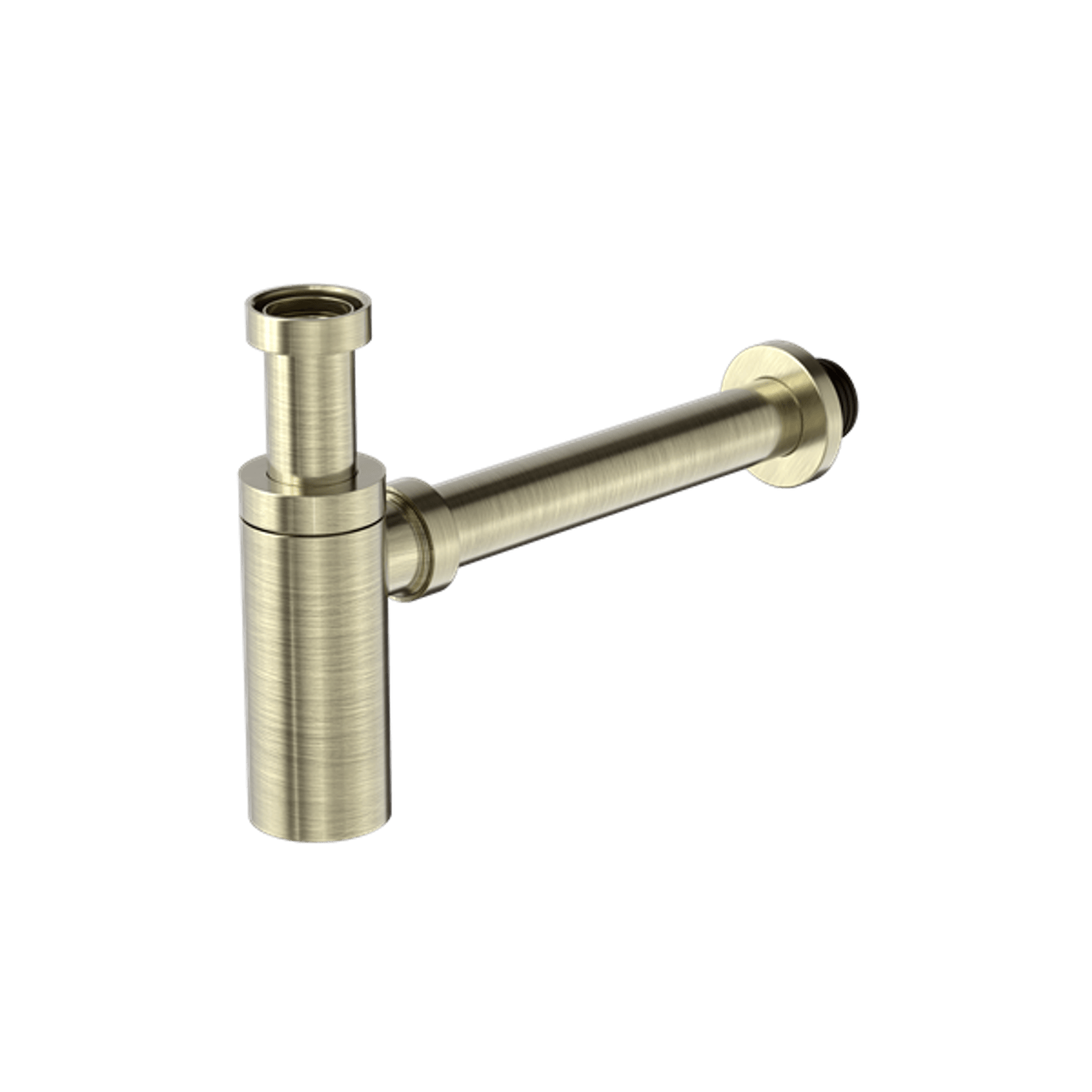 40mm Round Bottle Trap Aged Brass gallery detail image