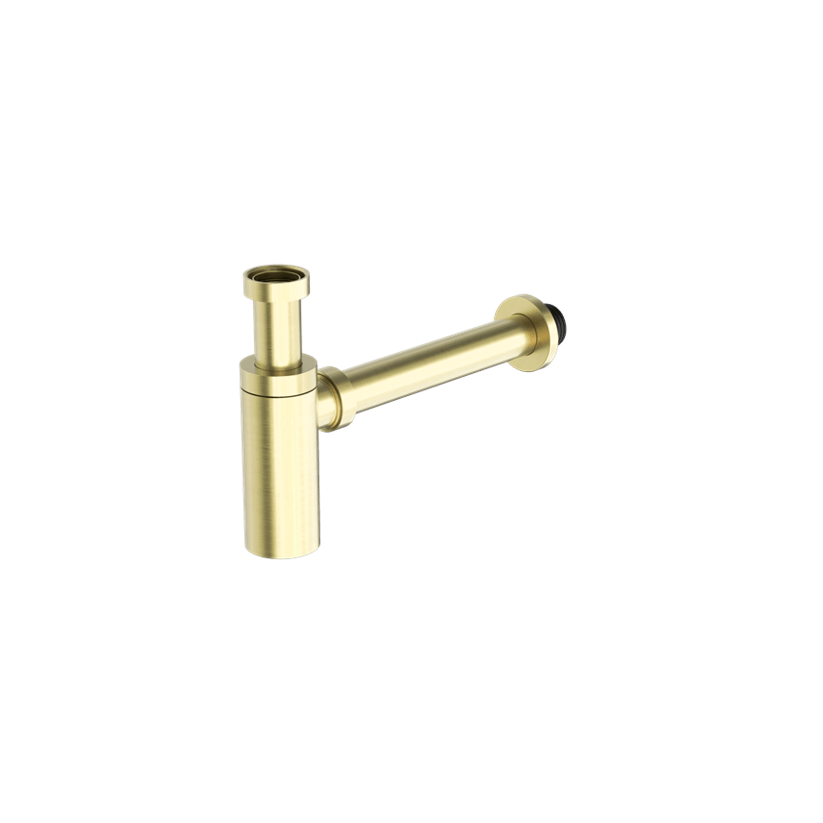 40mm Round Bottle Trap Brushed Gold gallery detail image