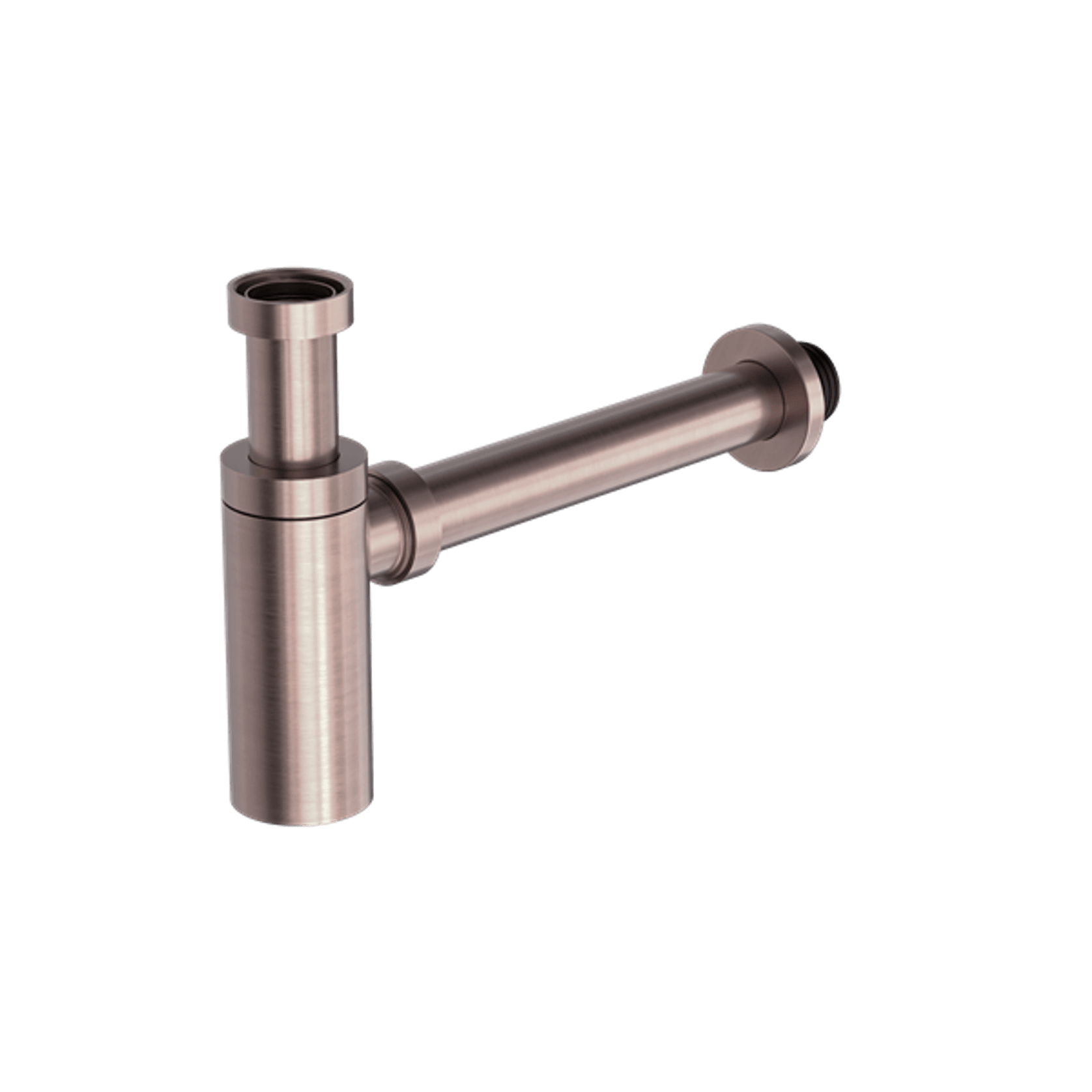 40mm Round Bottle Trap Brushed Bronze gallery detail image