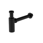 40mm Round Bottle Trap Matte Black gallery detail image