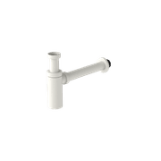40mm Round Bottle Trap Matte White gallery detail image