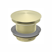 40mm Bath Pop-Up Plug With Removabel Waste No Overflow Brushed Gold gallery detail image