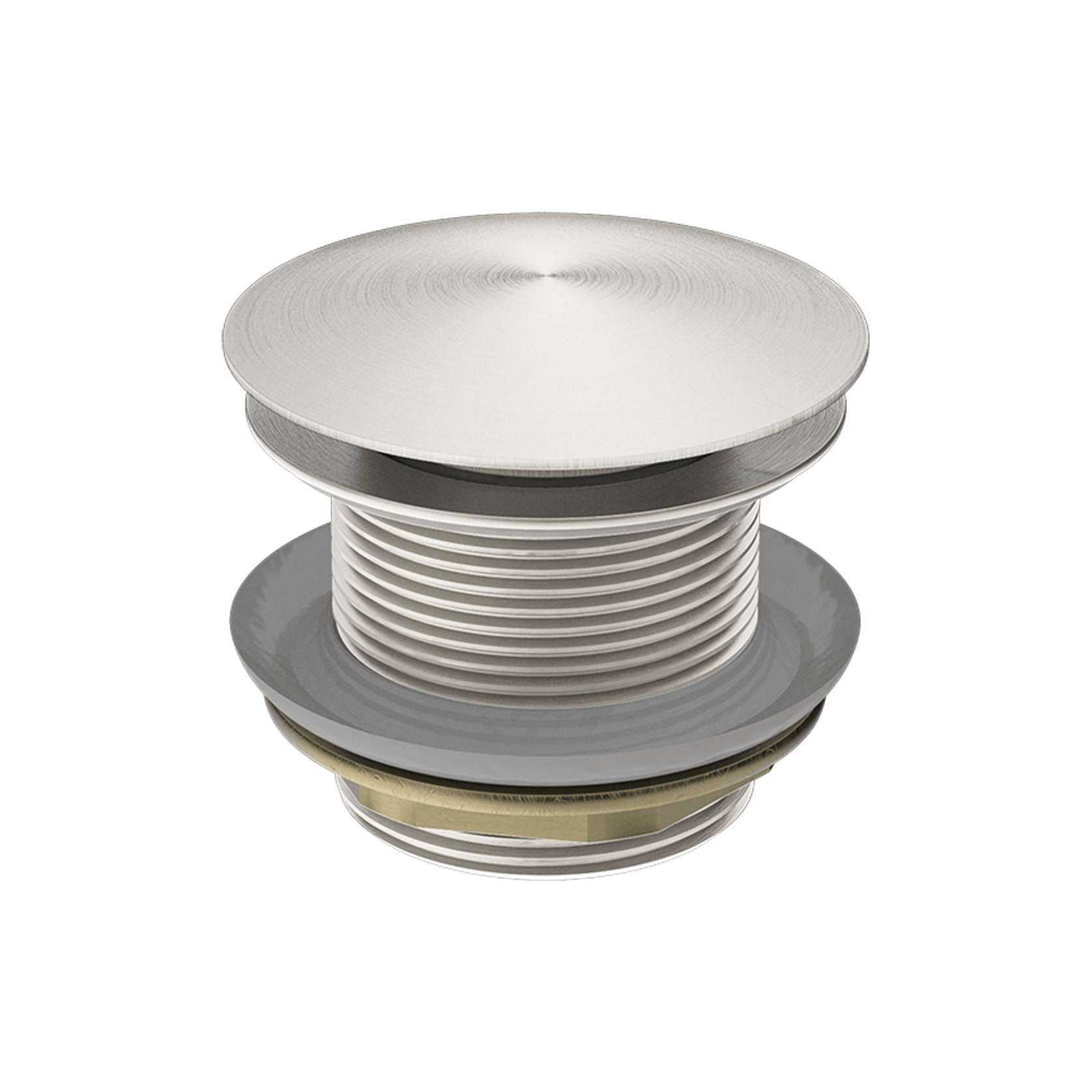 40mm Bath Pop-Up Plug With Removabel Waste No Overflow Brushed Nickel gallery detail image