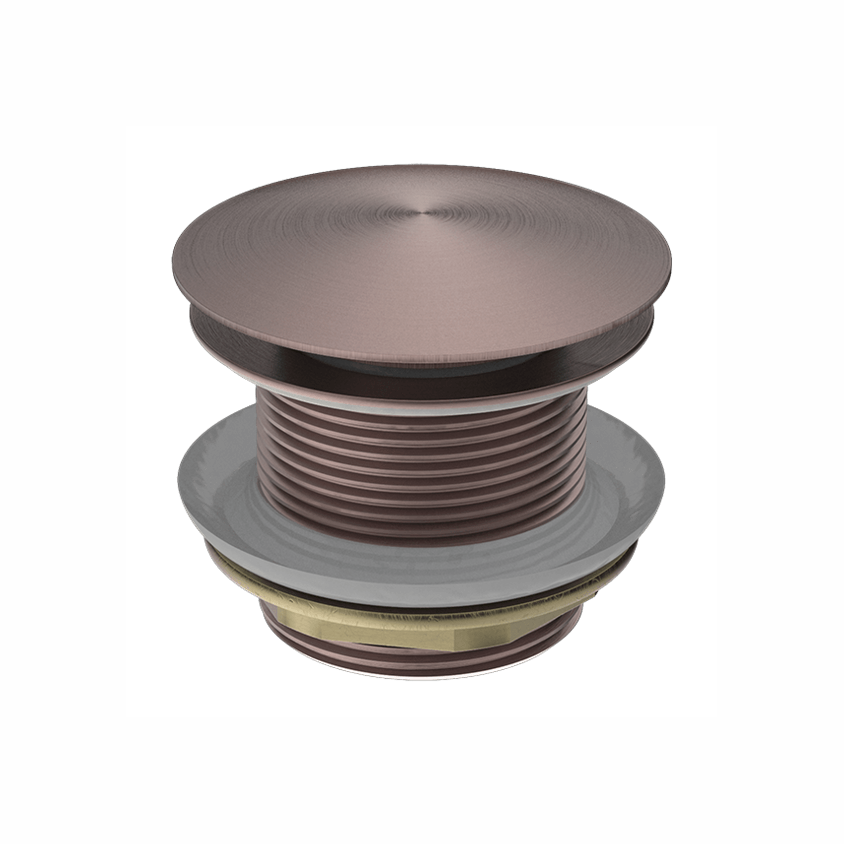 40mm Bath Pop-Up Plug With Removabel Waste No Overflow Brushed Bronze gallery detail image