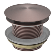 40mm Bath Pop-Up Plug With Removabel Waste No Overflow Brushed Bronze gallery detail image