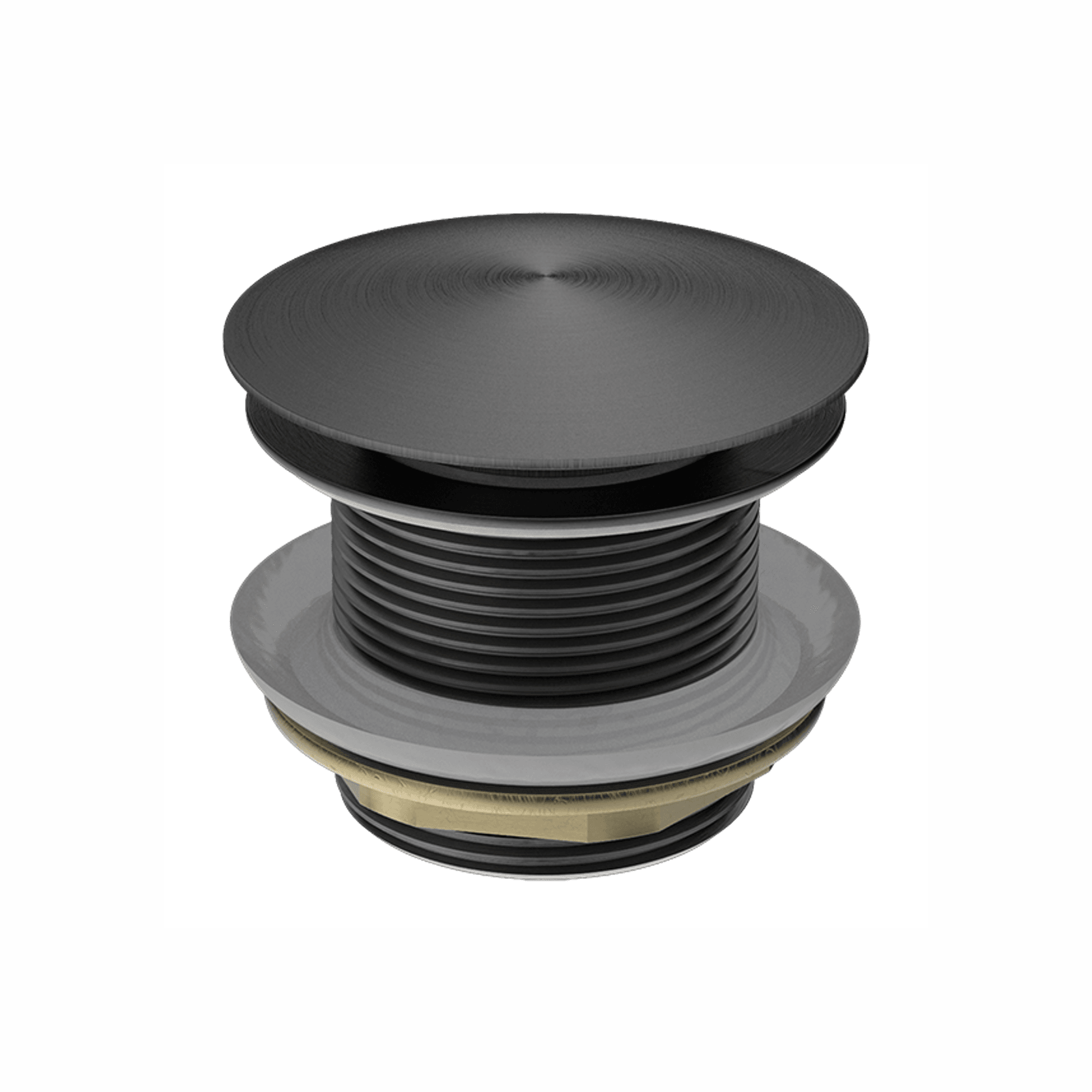 40mm Bath Pop-Up Plug With Removabel Waste No Overflow Gun Metal gallery detail image