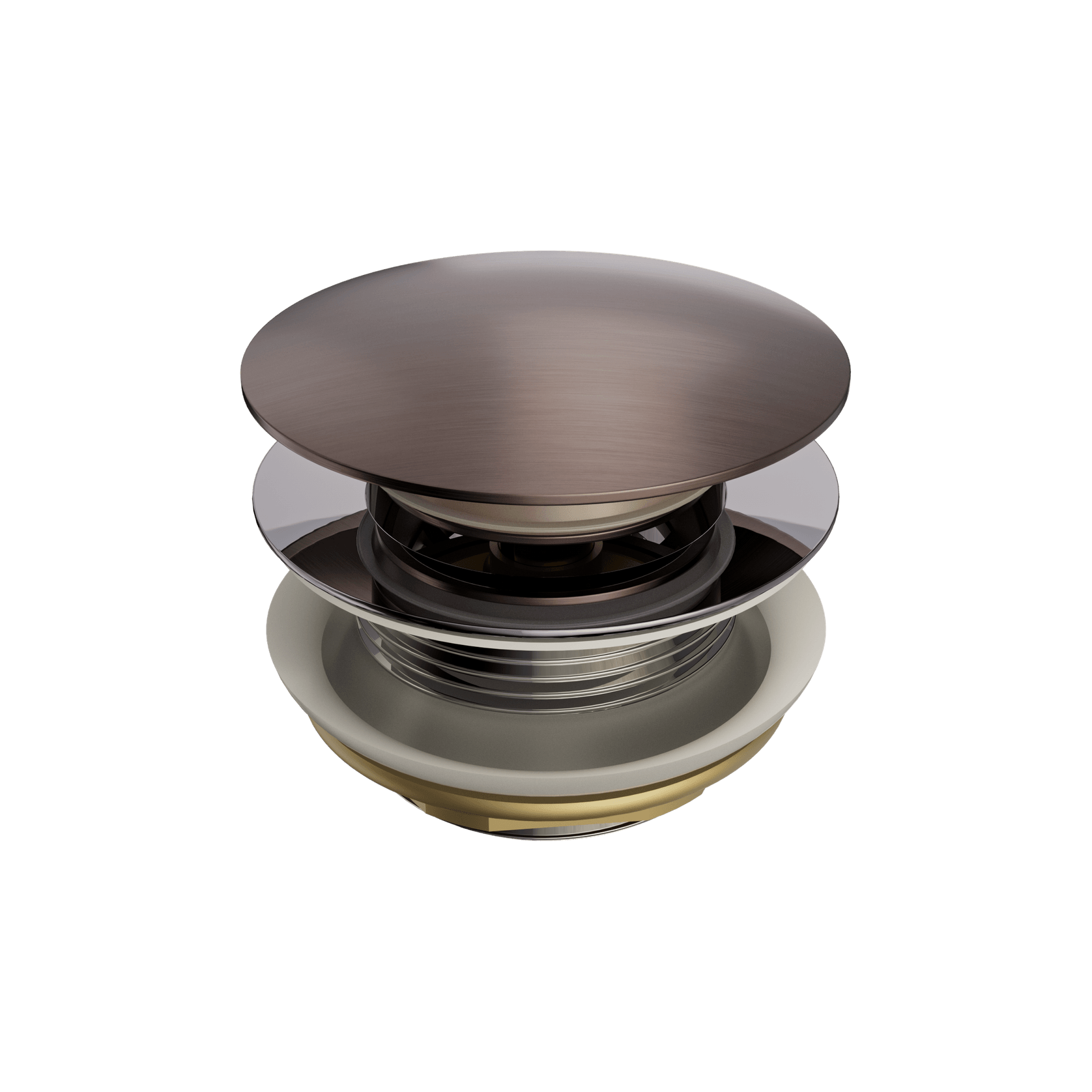 Short Pop Up Bath Waste 40mm Brushed Bronze gallery detail image