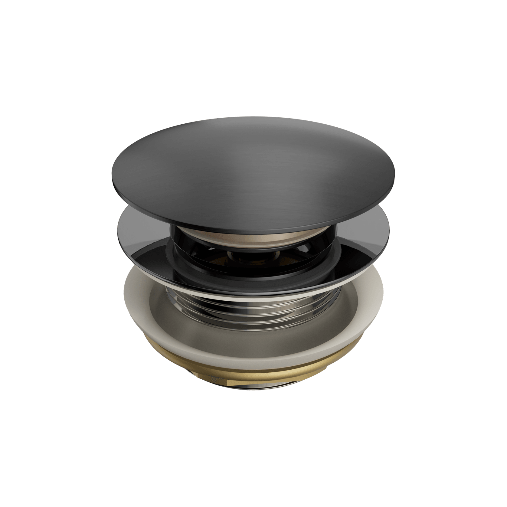 Short Pop Up Bath Waste 40mm Gun Metal gallery detail image