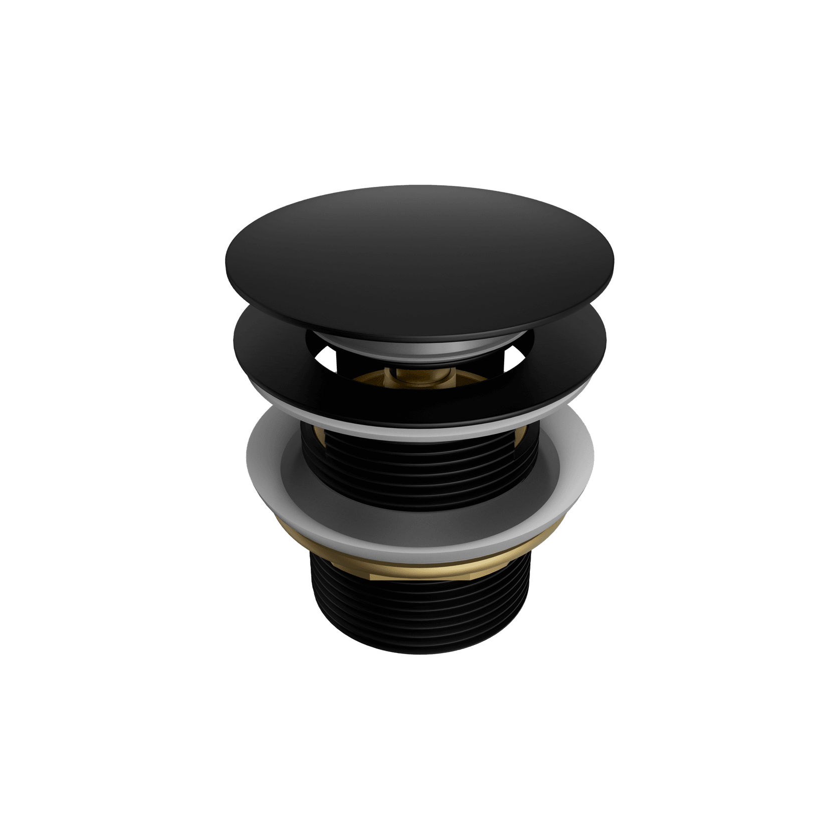 Pop Up Bath Waste 40mm With Overflow Matte Black gallery detail image