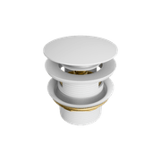 Pop Up Bath Waste 40mm With Overflow Matte White gallery detail image