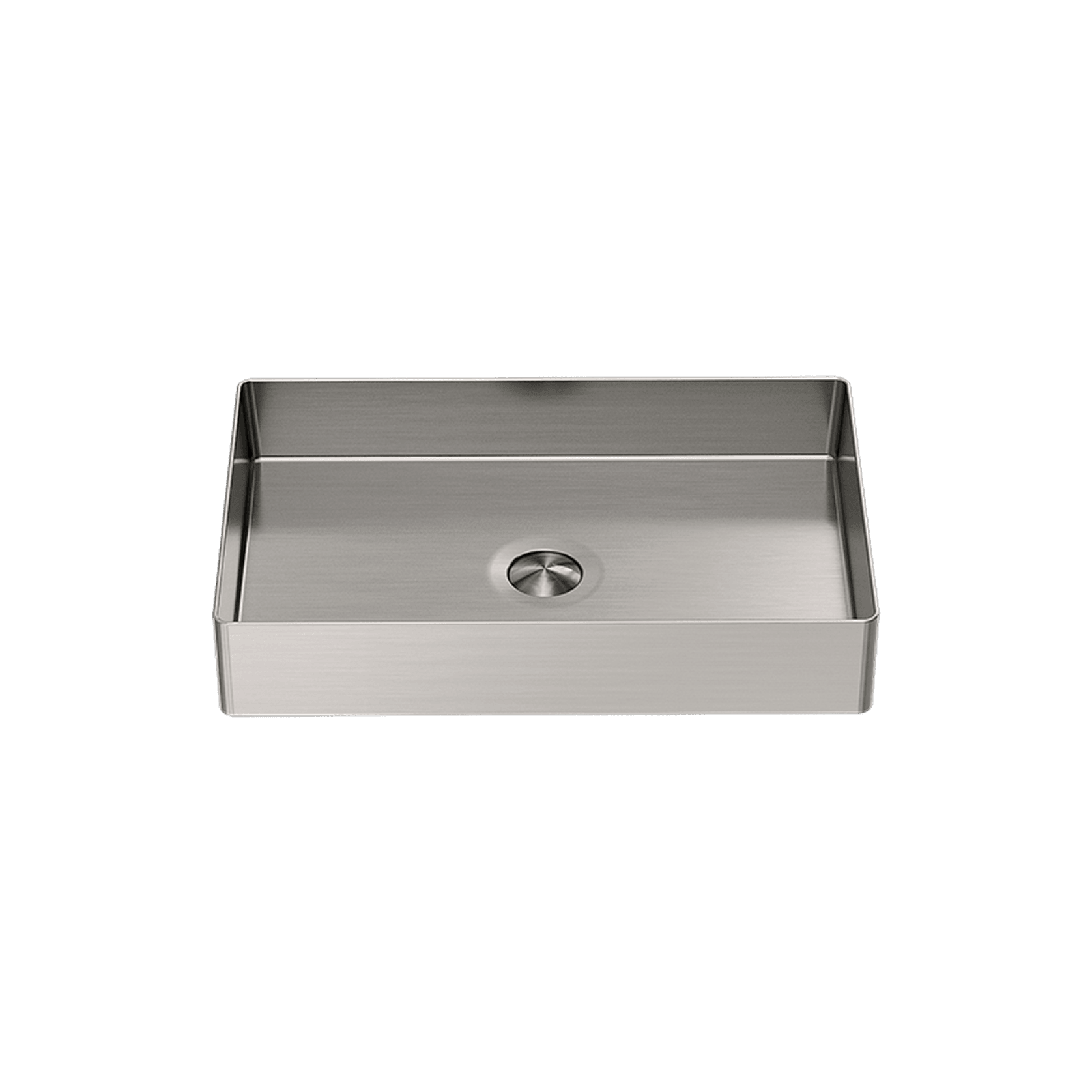 Opal Rectangle Stainless Steel Basin Brushed Nickel gallery detail image