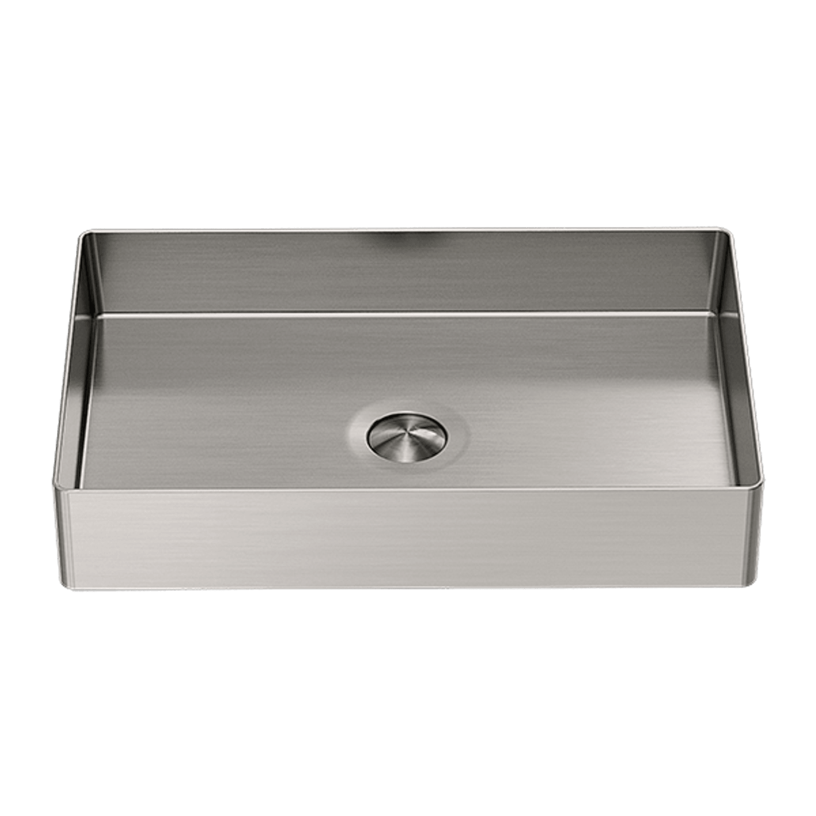 Opal Rectangle Stainless Steel Basin Brushed Nickel gallery detail image