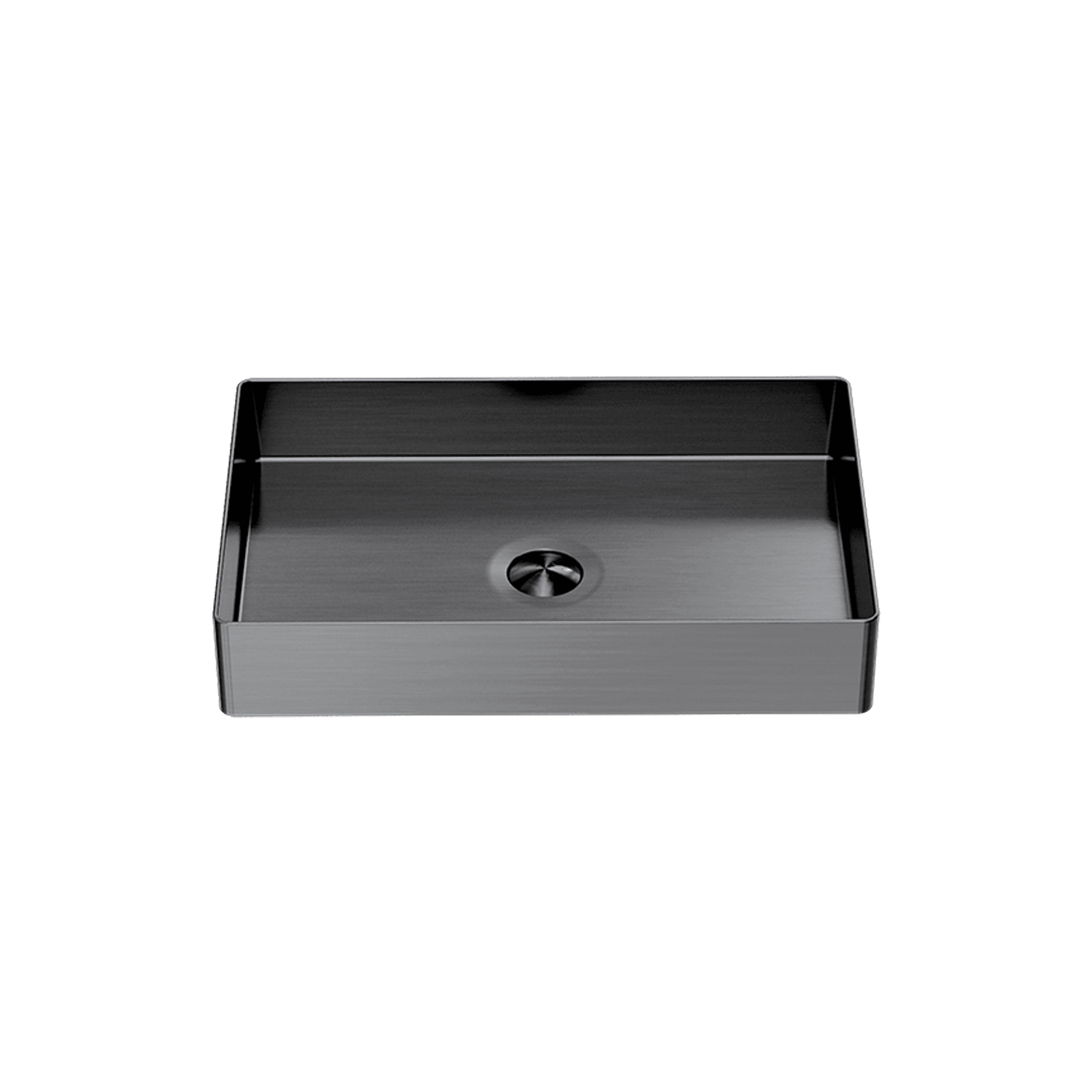 Opal Rectangle Stainless Steel Basin Graphite gallery detail image