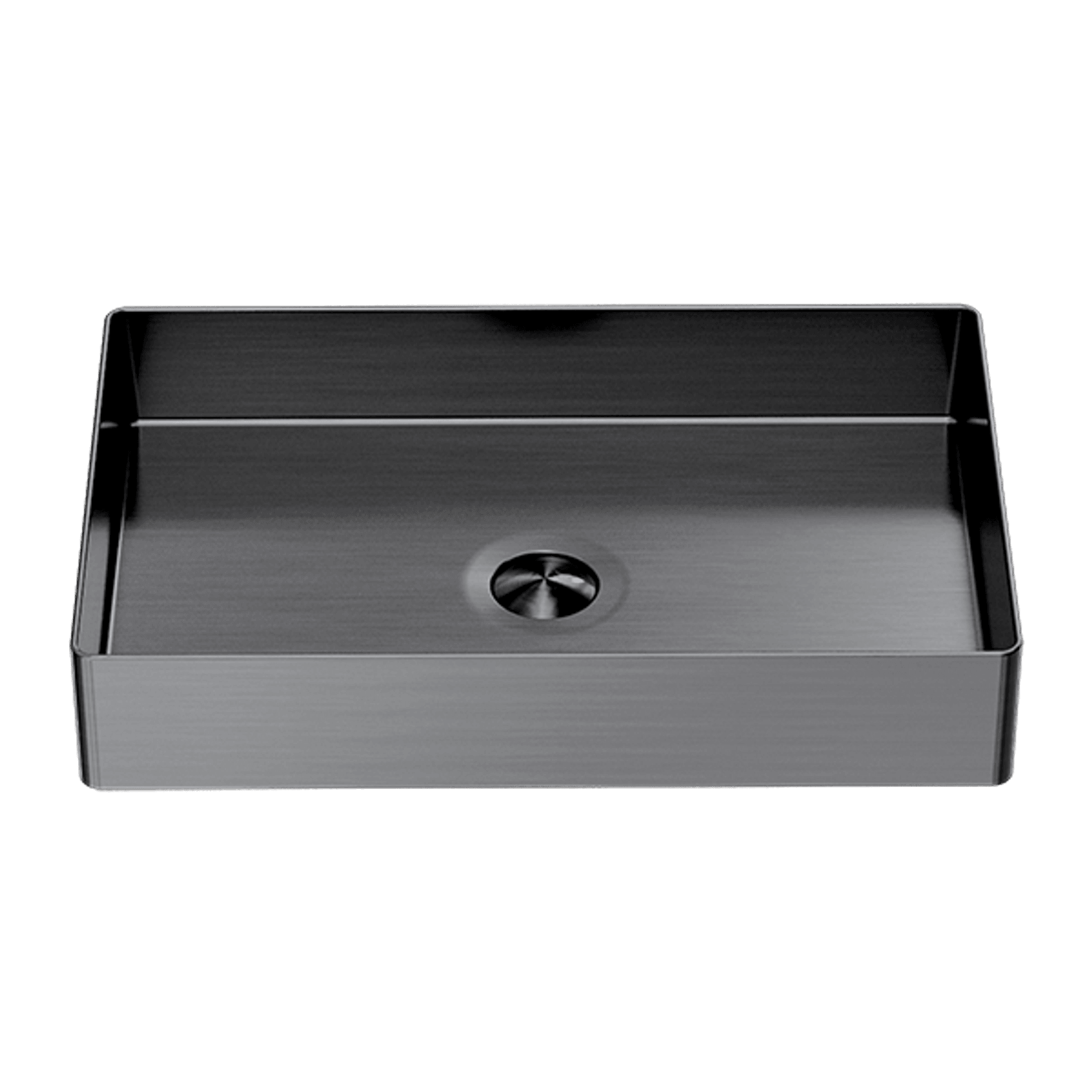 Opal Rectangle Stainless Steel Basin Graphite gallery detail image