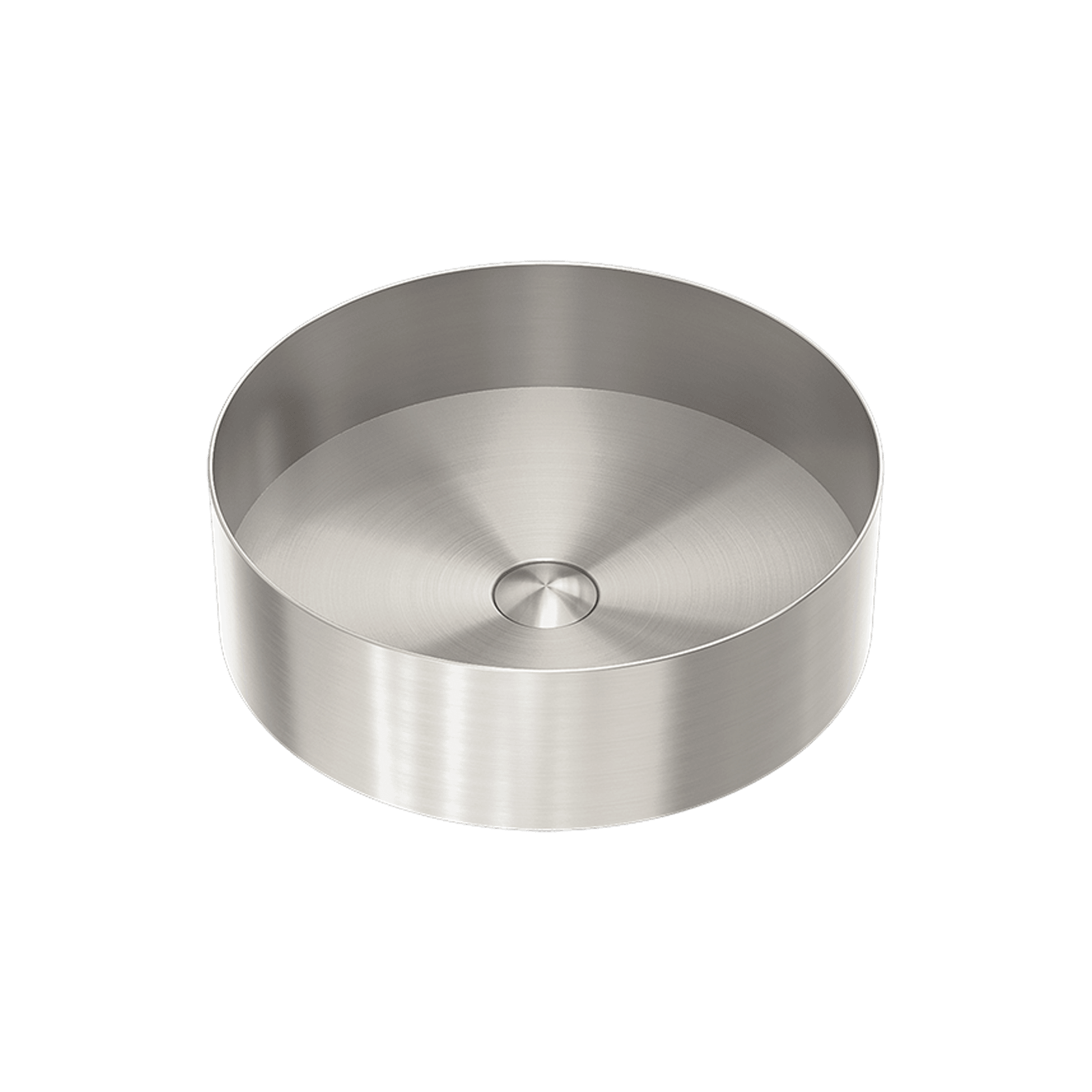Opal Round 400mm Stainless Steel Basin Brushed Nickel gallery detail image