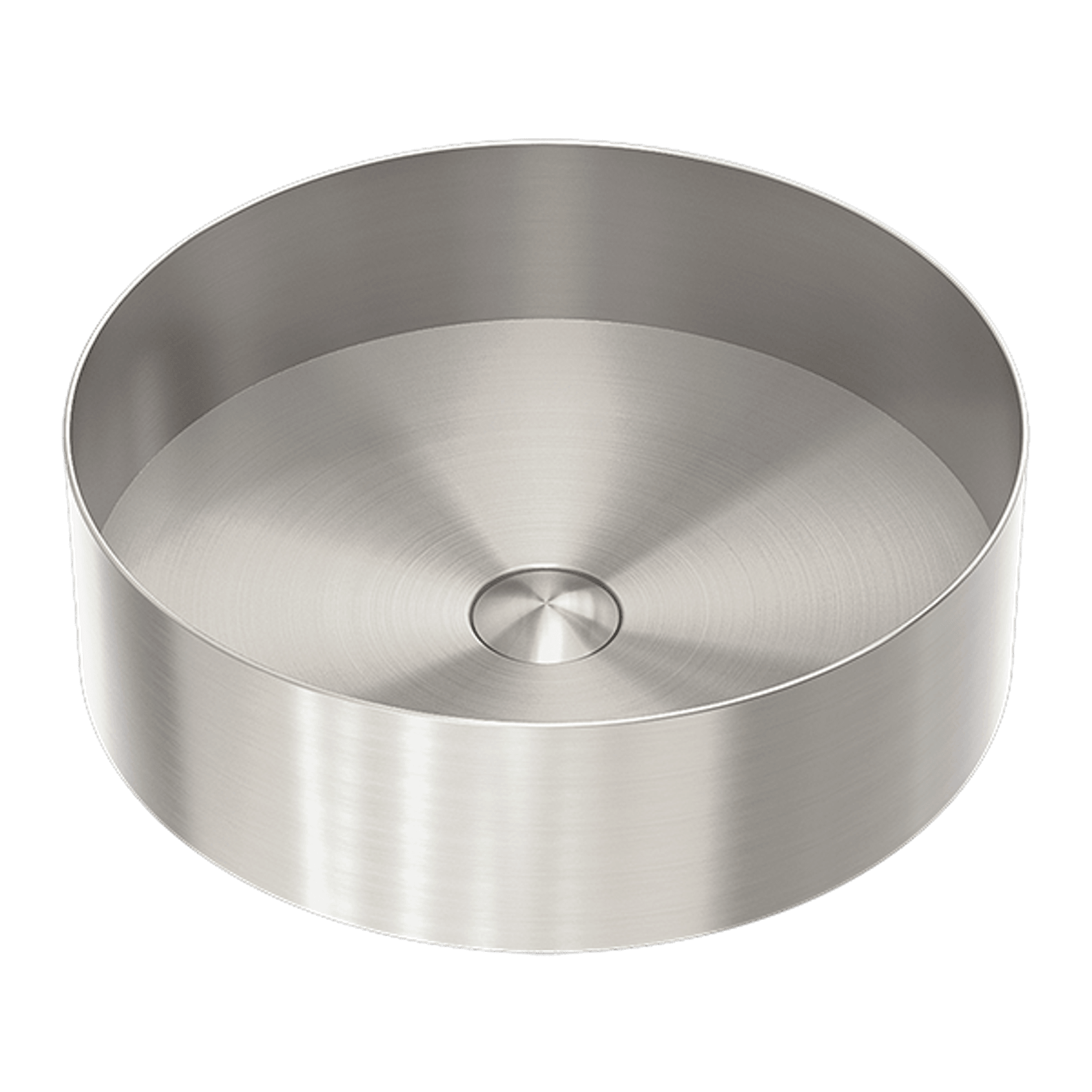 Opal Round 400mm Stainless Steel Basin Brushed Nickel gallery detail image