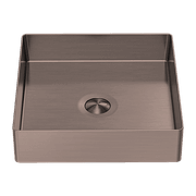 Opal Square 400mm Stainless Steel Basin Graphite gallery detail image