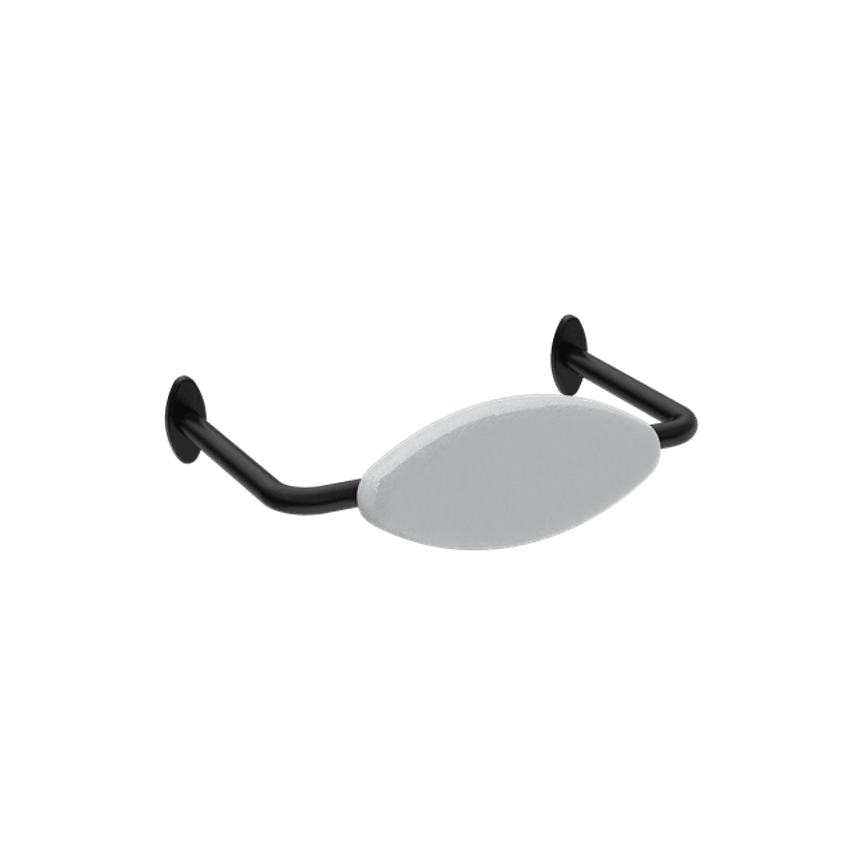 Mecca Care DDA Toilet Backrest Matte Black gallery detail image