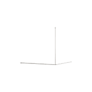 Mecca Care Curtain Rail 1200x1200mm 90 Degree Brushed Nickel gallery detail image