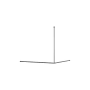 Mecca Care Curtain Rail 1200x1200mm 90 Degree Gun Metal gallery detail image
