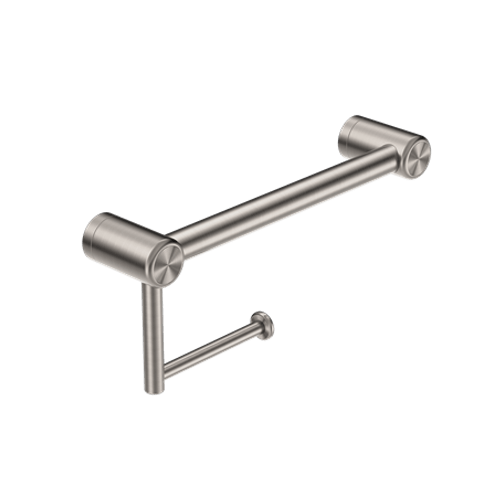 Mecca Care 25mm Toilet Roll Rail 300mm Brushed Nickel gallery detail image