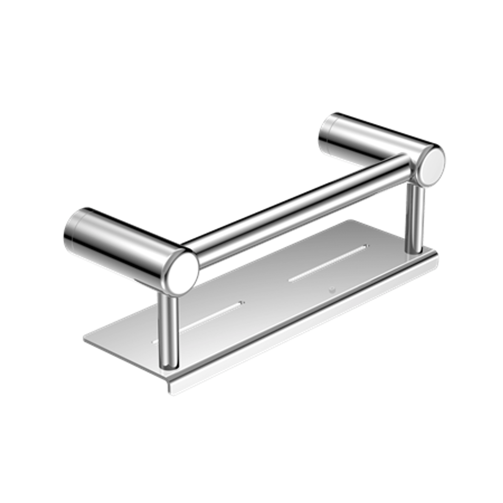 Mecca Care 25mm Grab Rail With Shelf 300mm Chrome gallery detail image