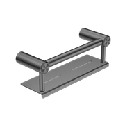 Mecca Care 25mm Grab Rail With Shelf 300mm Gun Metal gallery detail image