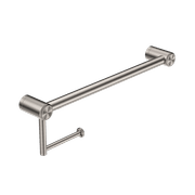 Mecca Care 25mm Toilet Roll Rail 450mm Brushed Nickel gallery detail image