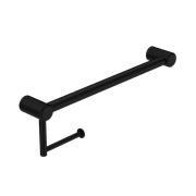 Mecca Care 25mm Toilet Roll Rail 450mm Matte Black gallery detail image