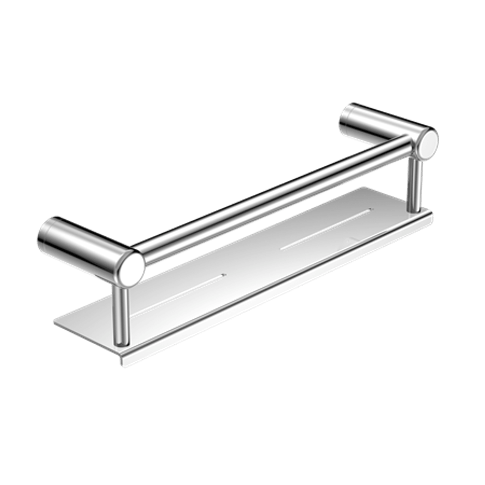 Mecca Care 25mm Grab Rail With Shelf 450mm Chrome gallery detail image