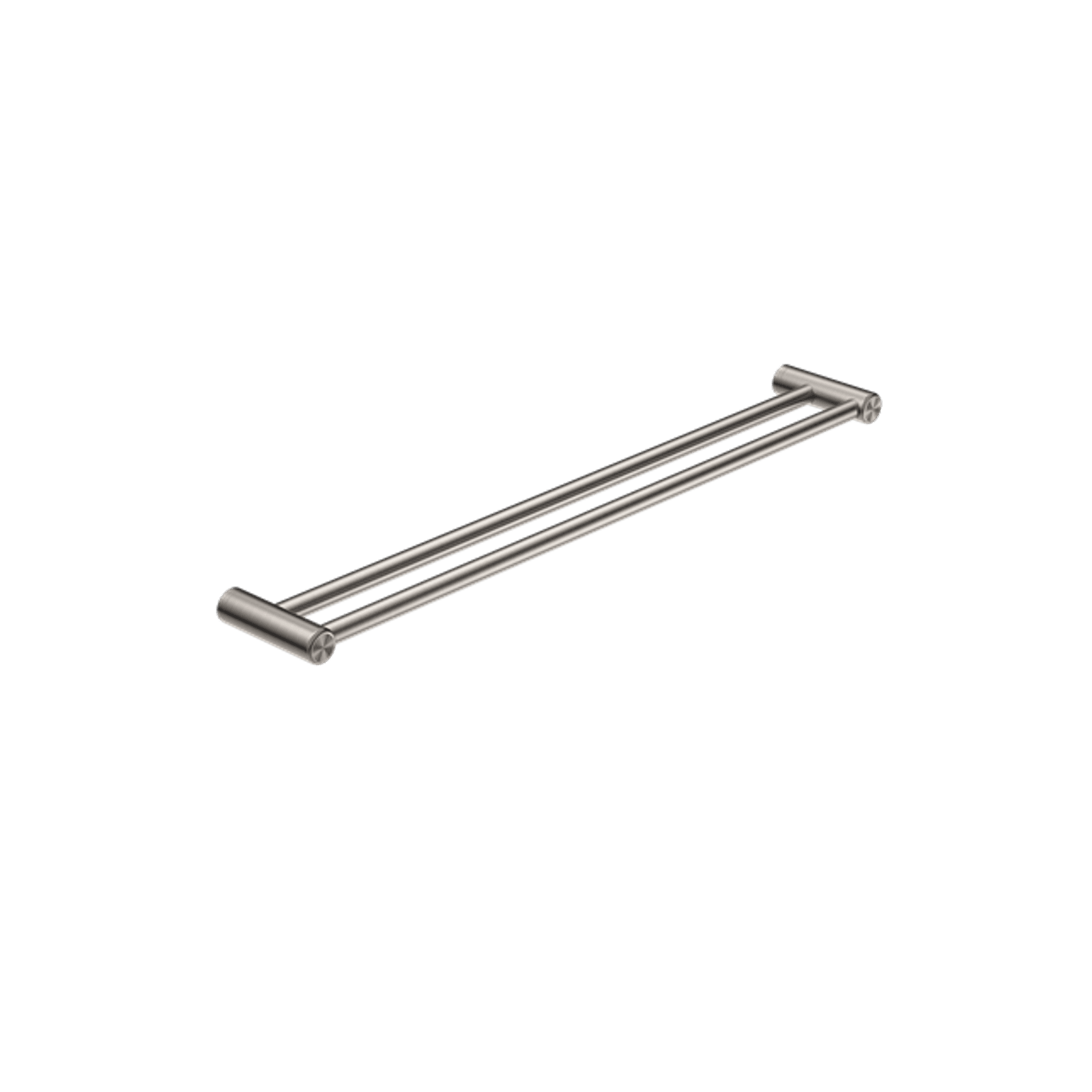 Mecca Care 25mm Double Towel Grab Rail 900mm Brushed Nickel gallery detail image