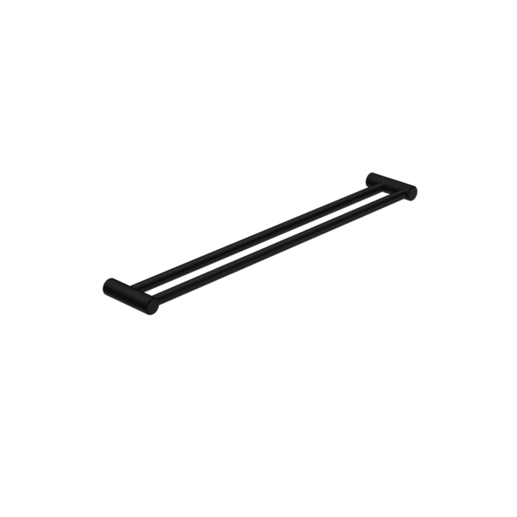 Mecca Care 25mm Double Towel Grab Rail 900mm Matte Black gallery detail image