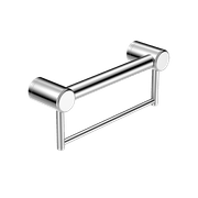 Mecca Care 32mm Grab Rail With Towel Holder 300mm Chrome gallery detail image