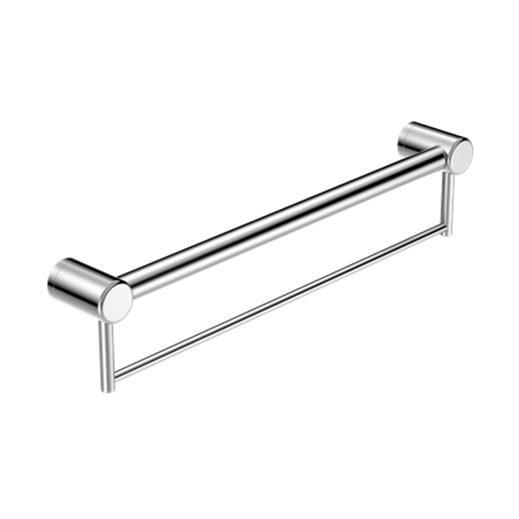 Mecca Care 32mm Grab Rail With Towel Holder 600mm Chrome gallery detail image
