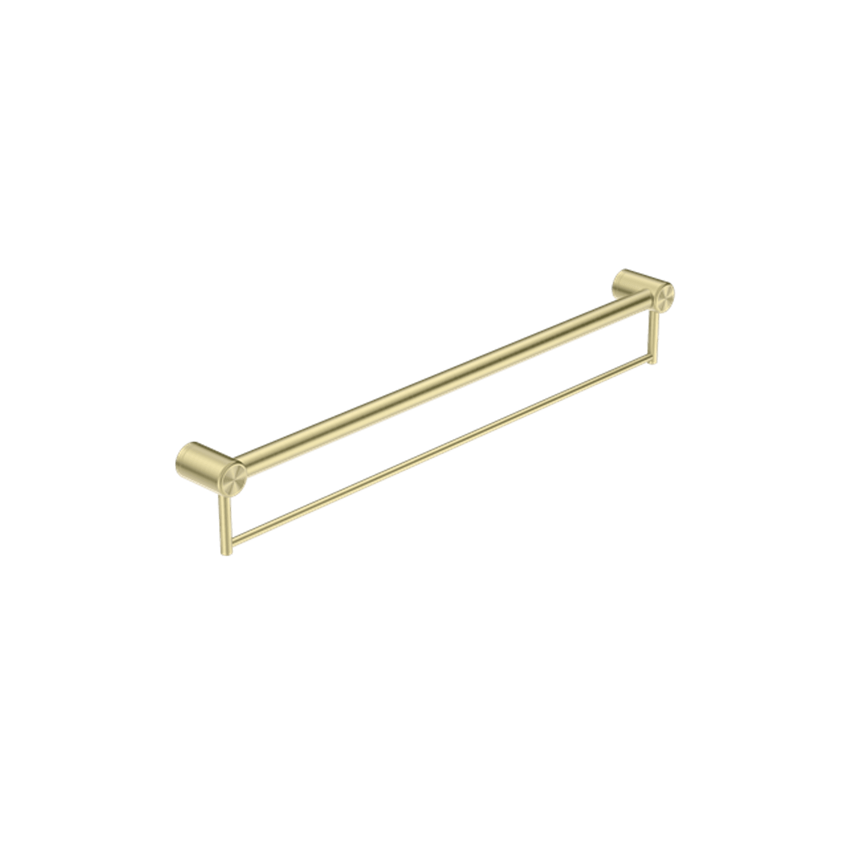 Mecca Care 32mm Grab Rail With Towel Holder 900mm Brushed Gold gallery detail image