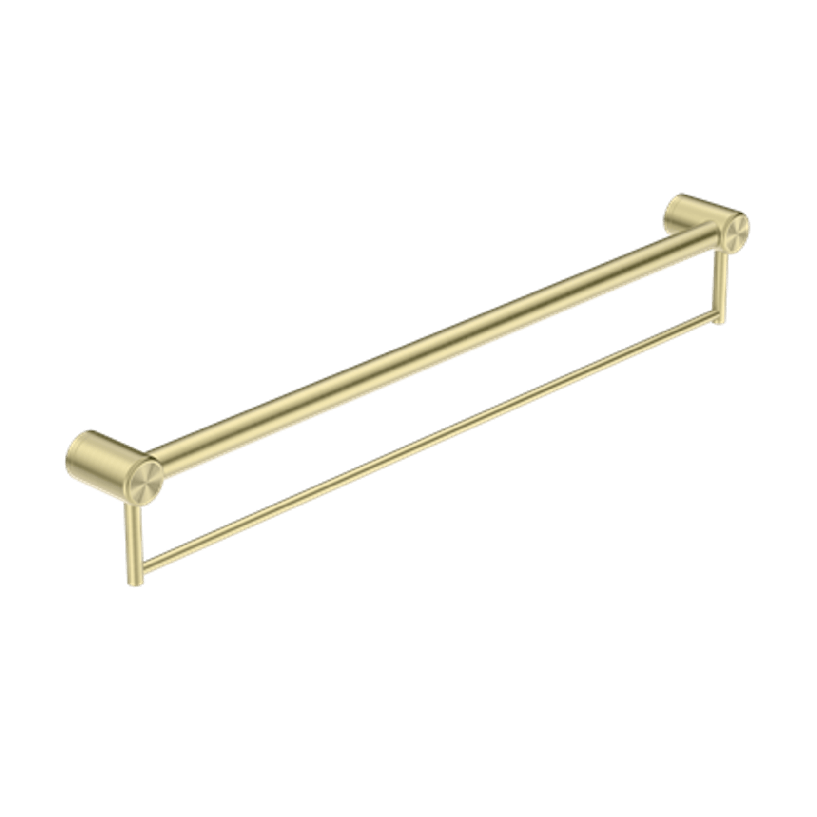 Mecca Care 32mm Grab Rail With Towel Holder 900mm Brushed Gold gallery detail image