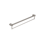Mecca Care 32mm Grab Rail With Towel Holder 900mm Brushed Nickel gallery detail image