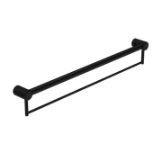 Mecca Care 32mm Grab Rail With Towel Holder 900mm Matte Black gallery detail image