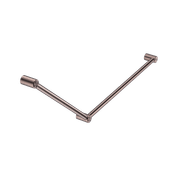 Mecca Care 32mm DDA Grab Rail Set 45 Degree 750X900mm Brushed Bronze gallery detail image
