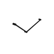 Mecca Care 32mm DDA Grab Rail Set 45 Degree 750X900mm Matte Black gallery detail image