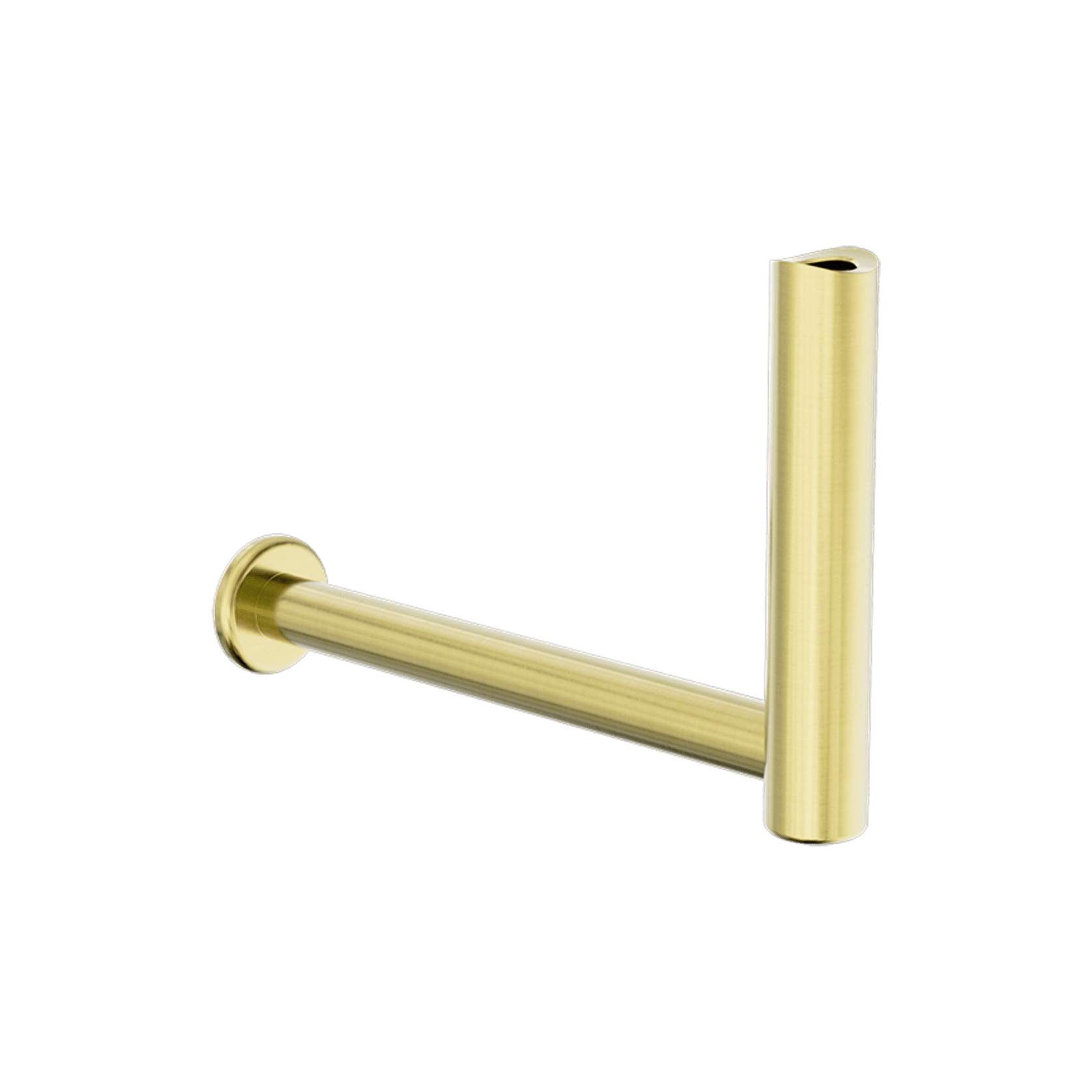 Mecca Care Add-On Fixed-Mount Toilet Roll Holder Brushed Gold gallery detail image