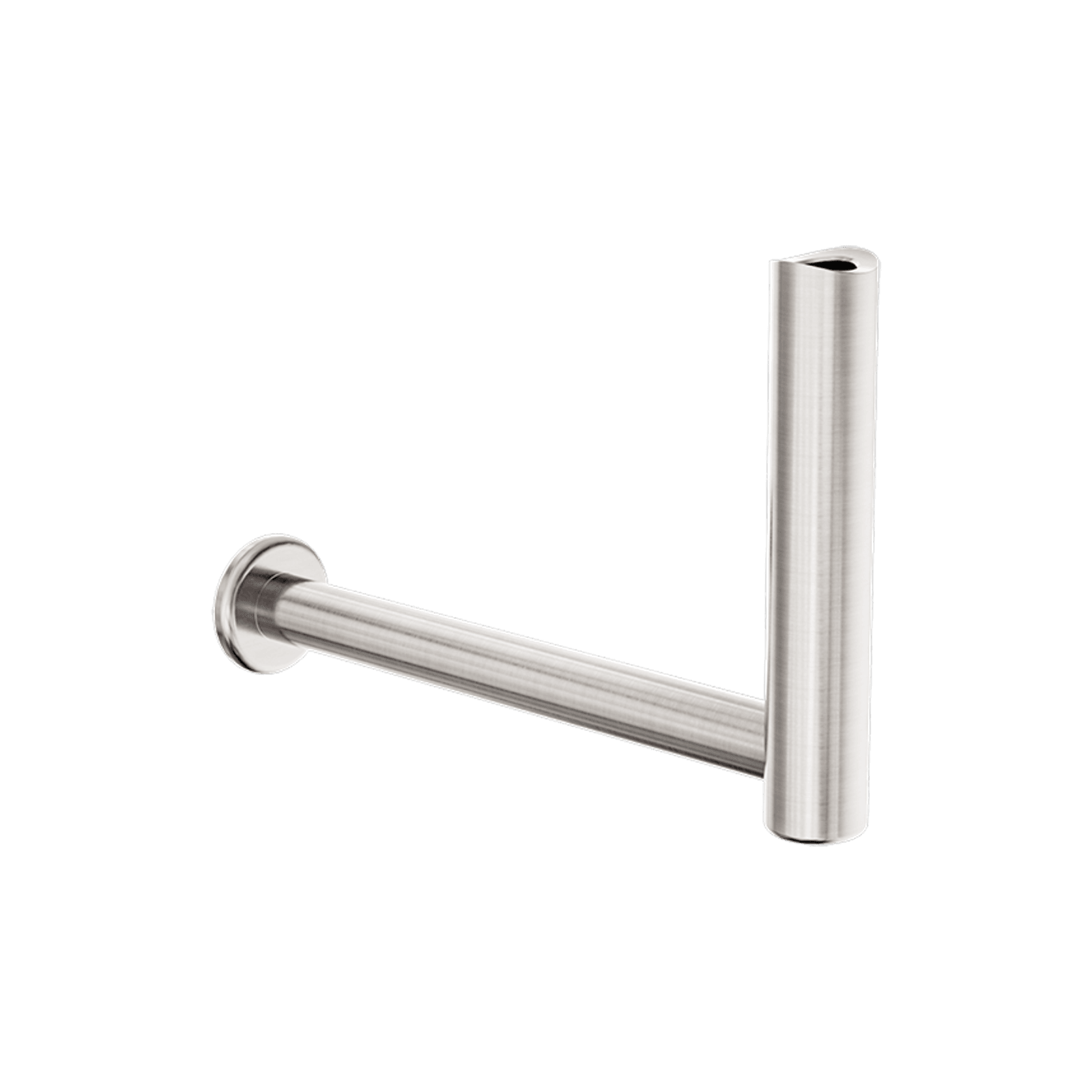 Mecca Care Add-On Fixed-Mount Toilet Roll Holder Brushed Nickel gallery detail image