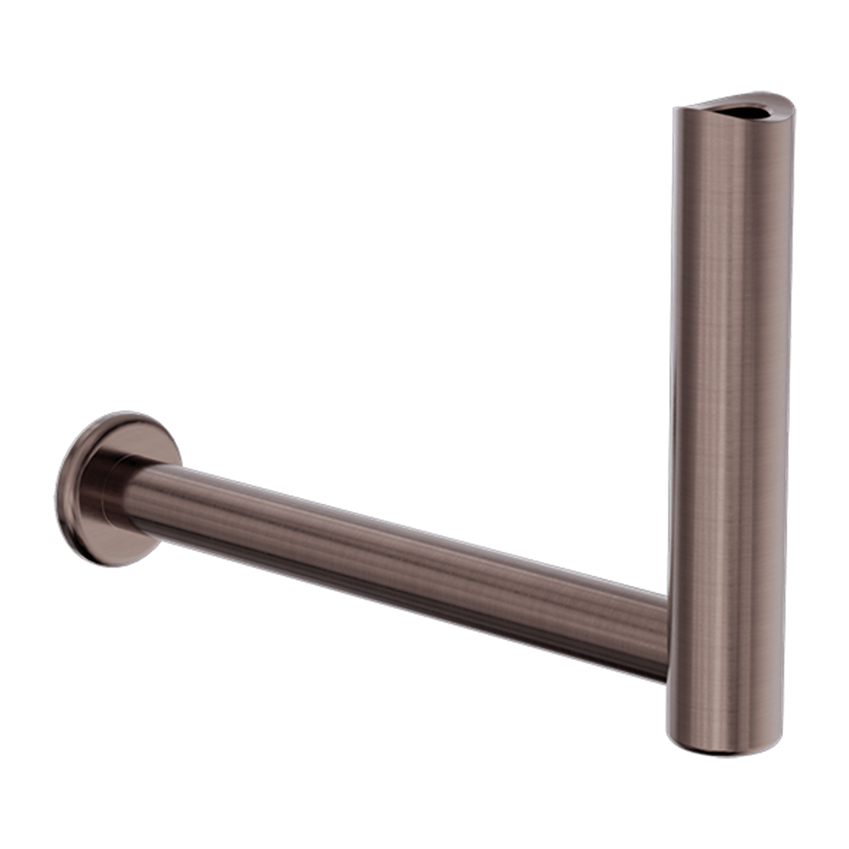 Mecca Care Add-On Fixed-Mount Toilet Roll Holder Brushed Bronze gallery detail image