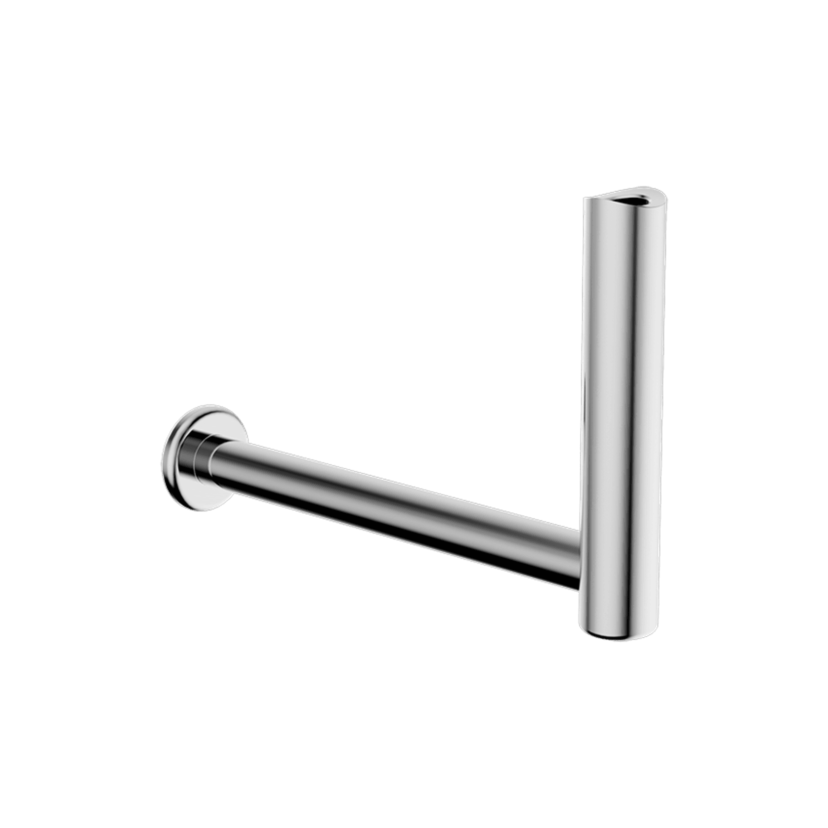 Mecca Care Add-On Fixed-Mount Toilet Roll Holder Chrome gallery detail image