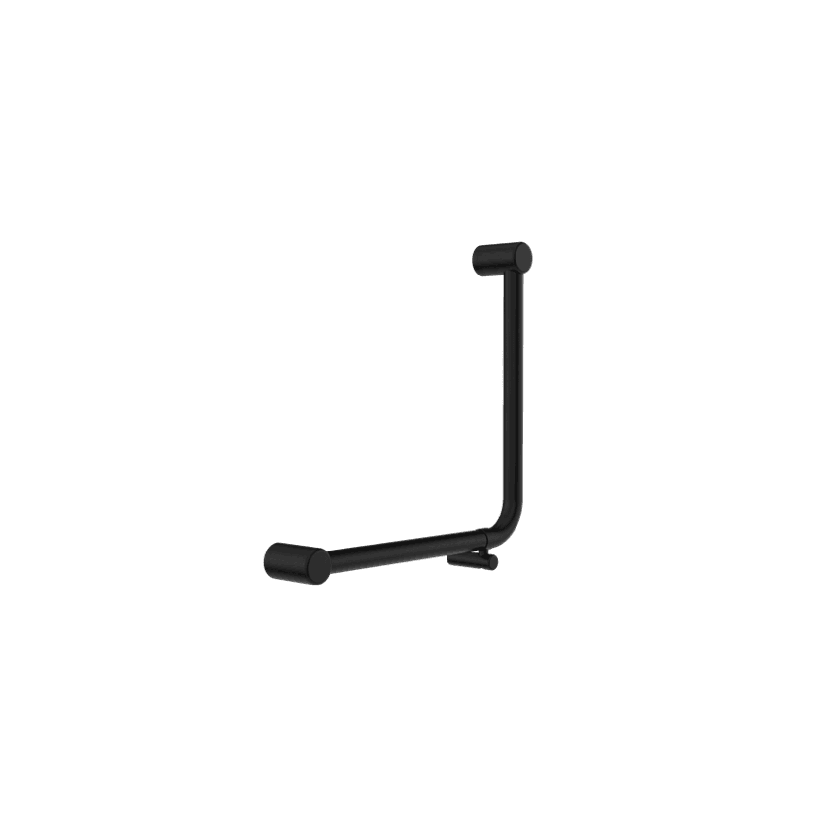 Mecca Care 32mm Ambulant 90 Degree Bent Tube Grab Rail 450X450mm Matte Black gallery detail image