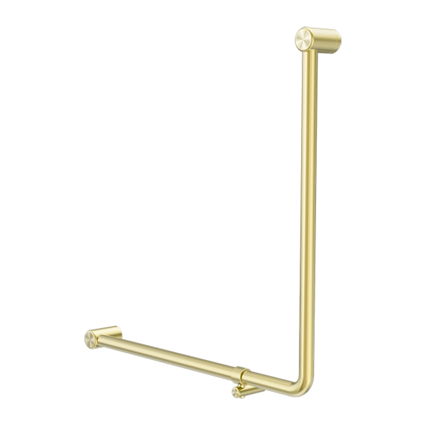 Mecca Care 32mm Ambulant 90 Degree Bent Tube Grab Rail 750X750mm Brushed Gold gallery detail image